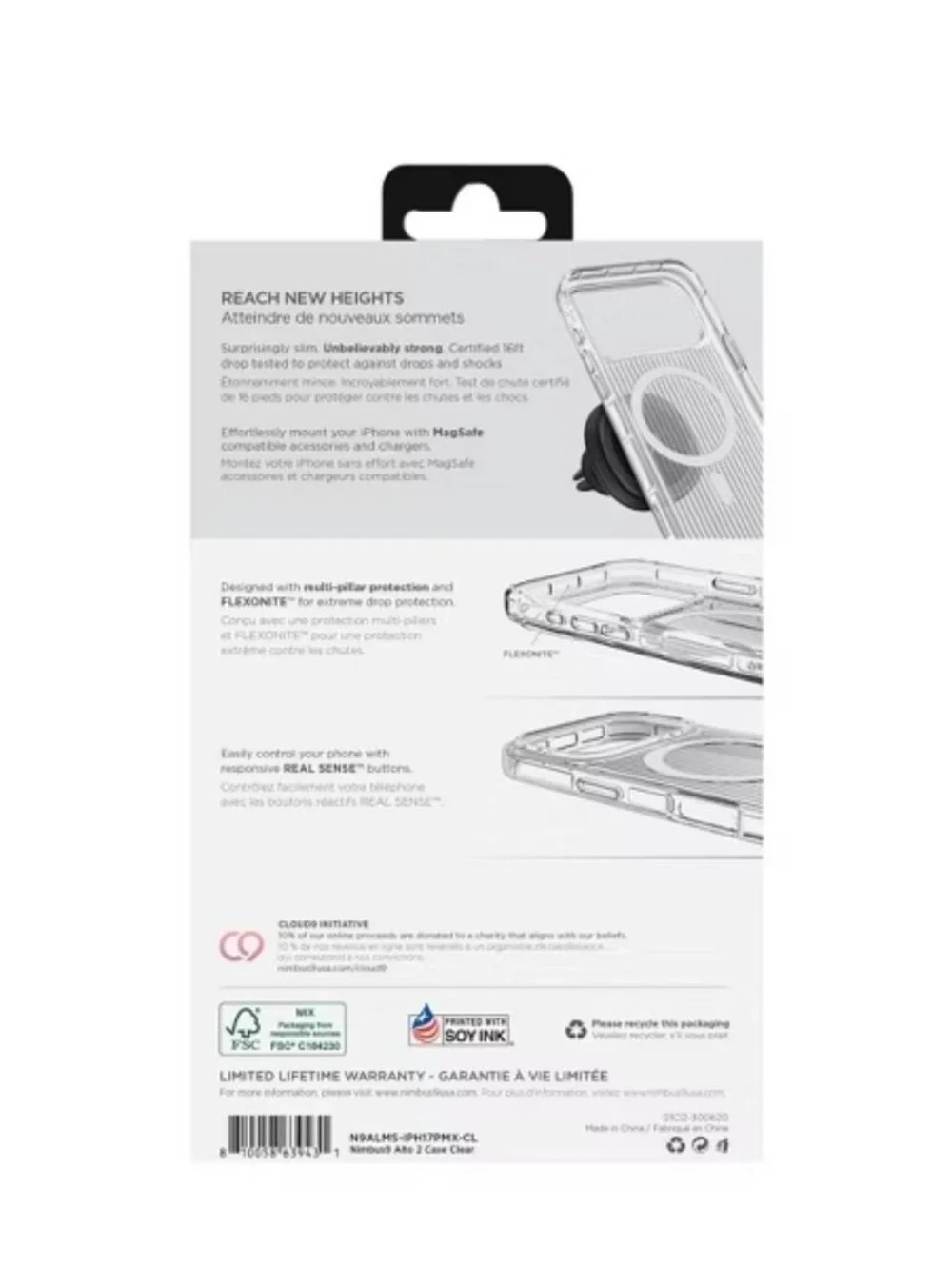 Nimbus9 Alto 2 iPhone 17 Pro Max 2025 MagSafe Case Clear 6.9